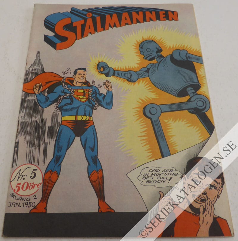 Framsida på Stålmannen #5 (1950)