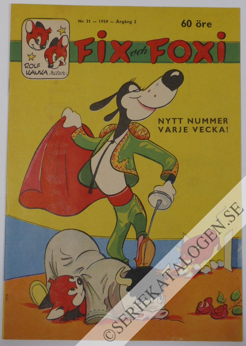 Framsida på Fix och Foxi #31 (1959)