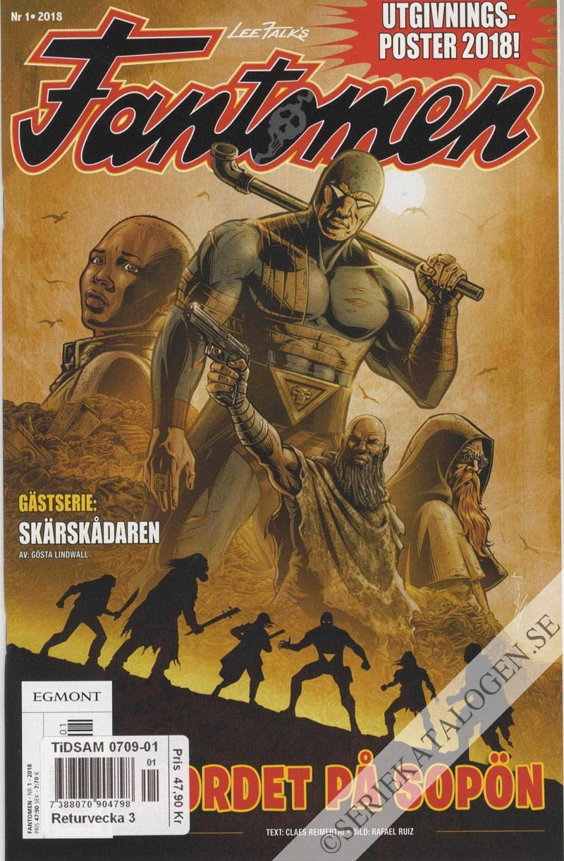 Framsida på Fantomen #1 (2018)