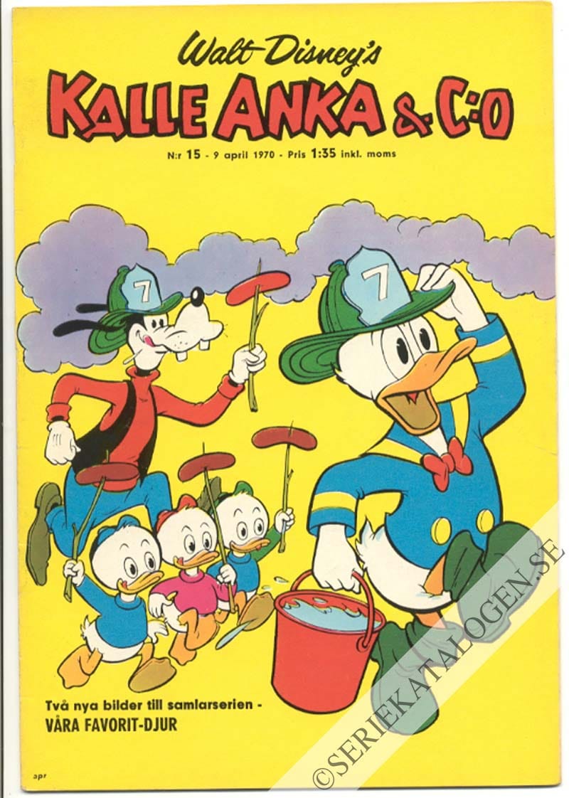Framsida på Kalle Anka & C:o #15 (1970)