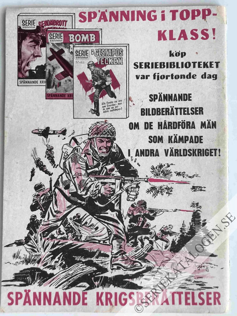 Baksida på Bombflyg till anfall (1962)