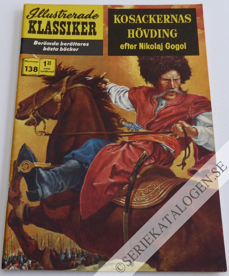 Framsida på Illustrerade Klassiker #138 - Kosackernas hövding (1961)