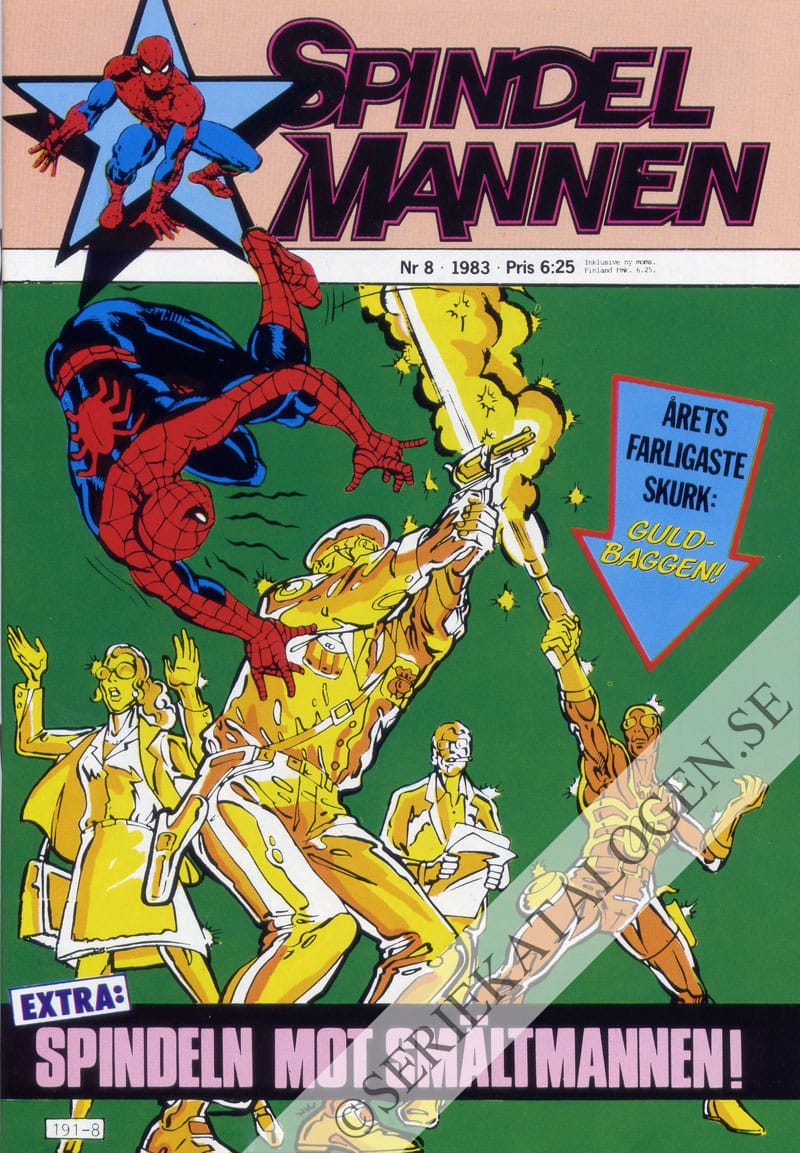 Framsida på Spindelmannen #8 (1983)