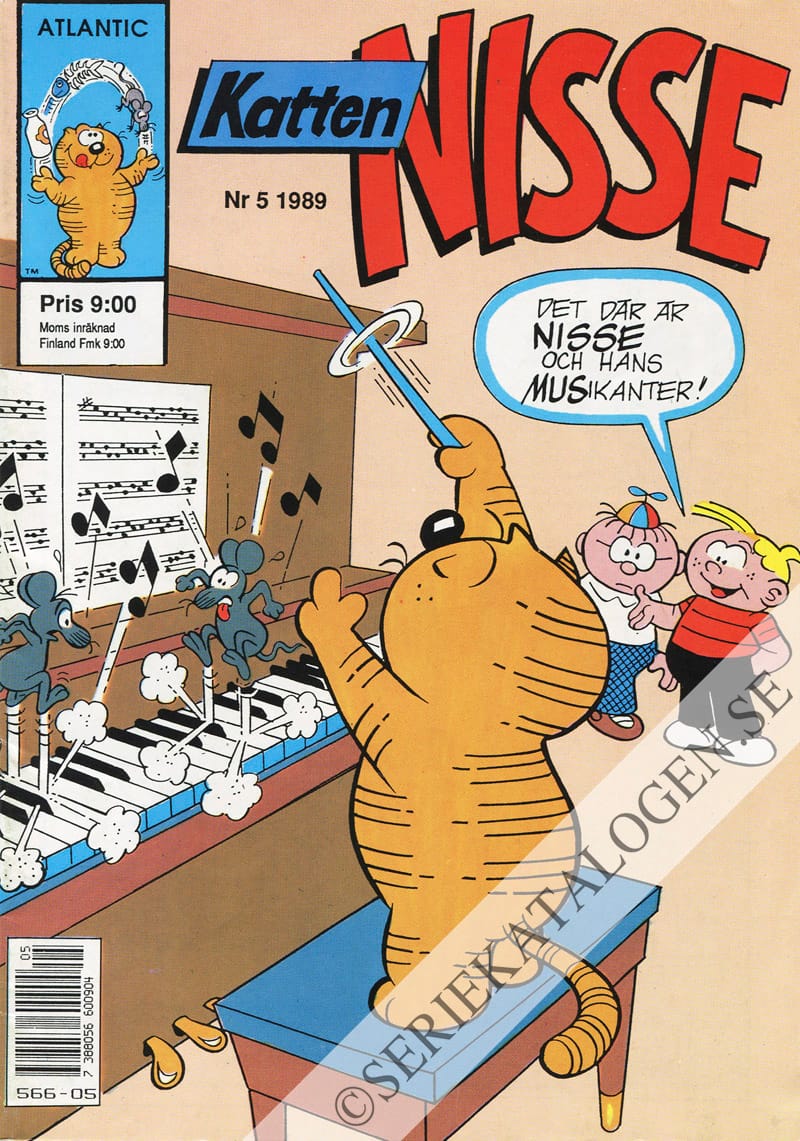 Framsida på Katten Nisse #5 (1989)