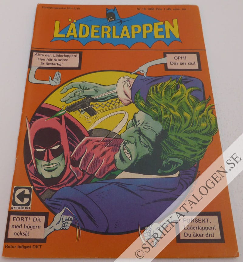 Framsida på Läderlappen och Robin #10 (1968)