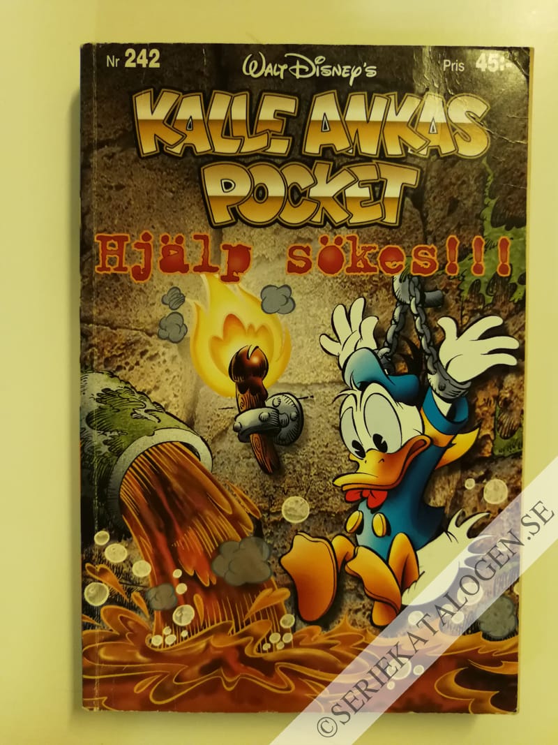 Framsida på Kalle Ankas pocket #242 - Hjälp sökes!!! (2000)