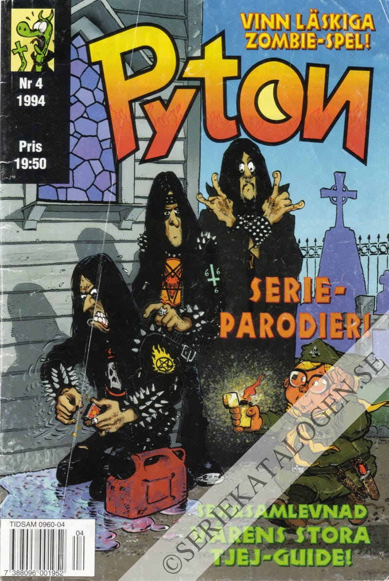 Framsida på Pyton #4 (1994)