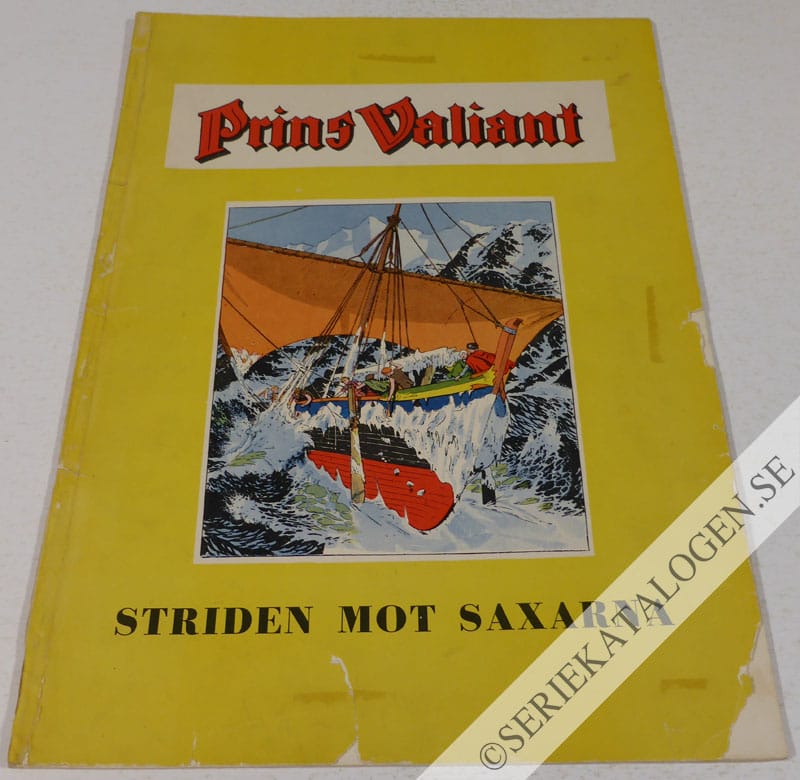 Framsida på Prins Valiant Striden mot saxarna (1950)