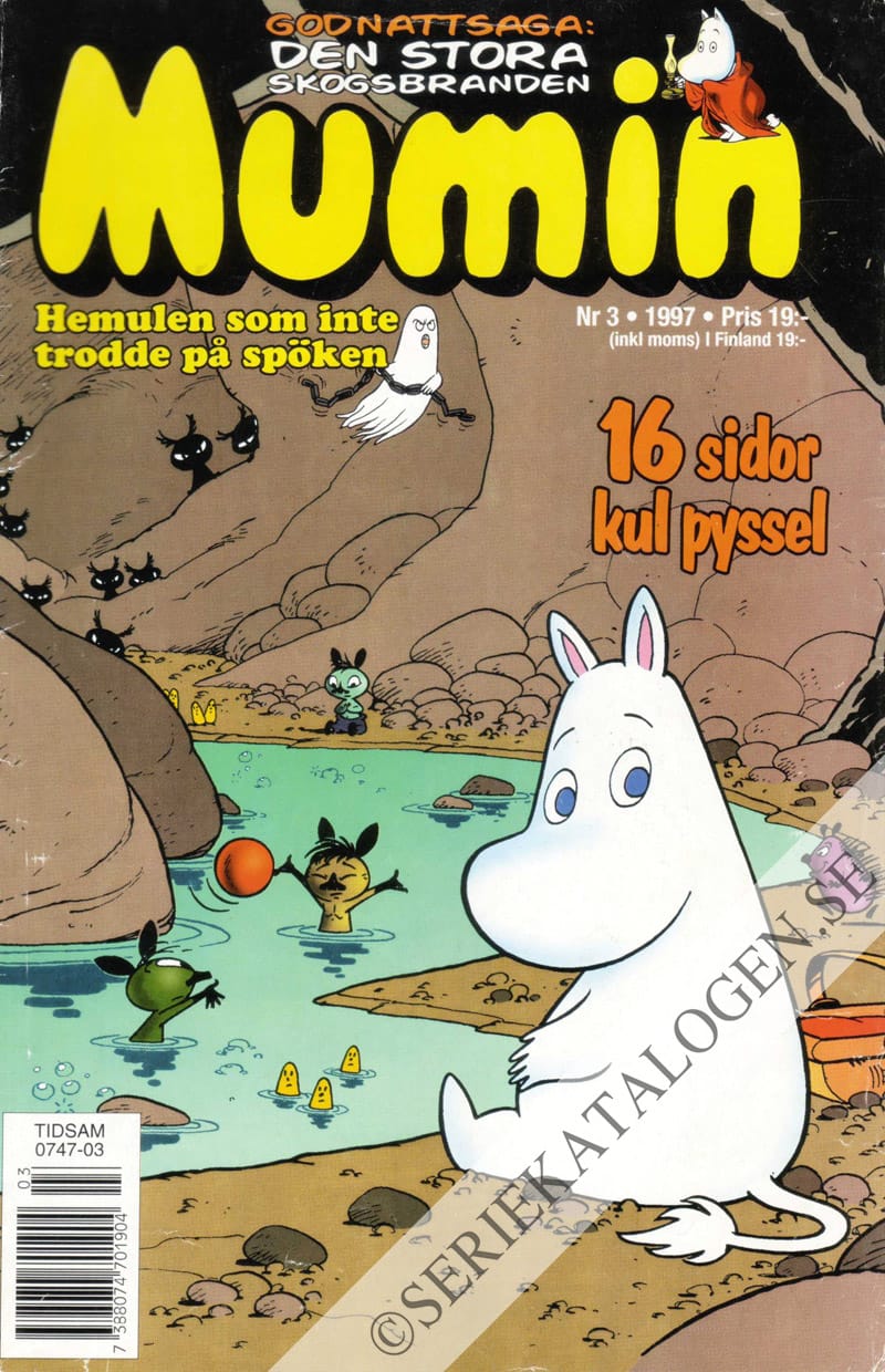 Framsida på Muminmagasinet #3 (1997)