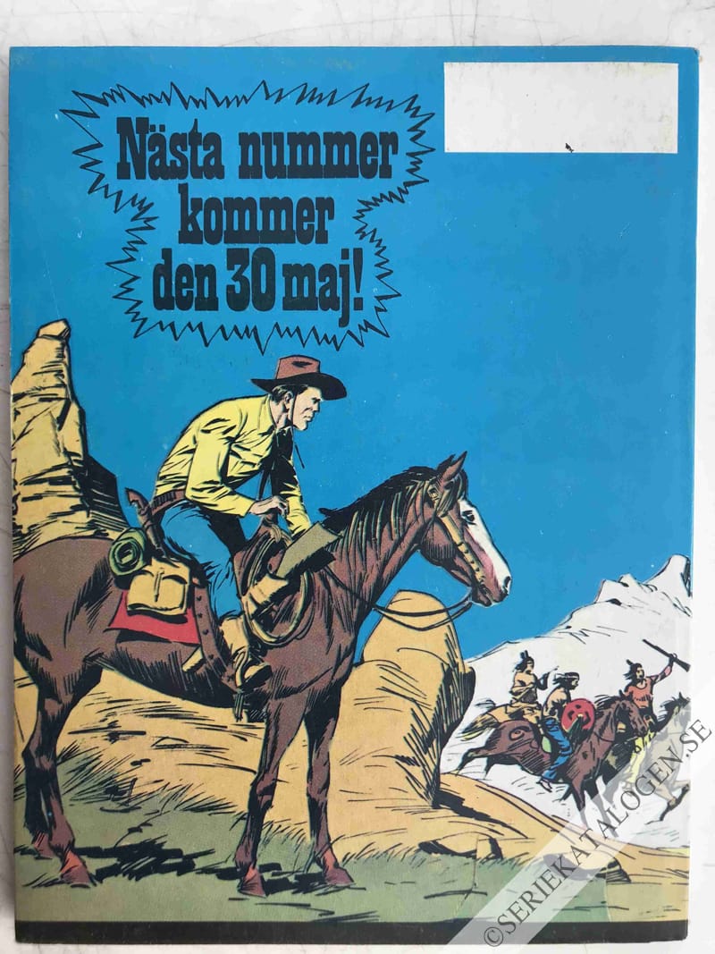 Baksida på Tex Willer vid Colorados gräns (1975)