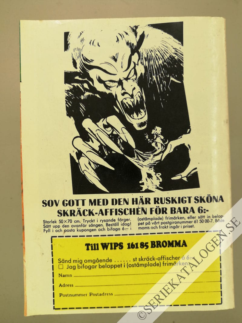 Baksida på Sarkofagens hemlighet (1973)
