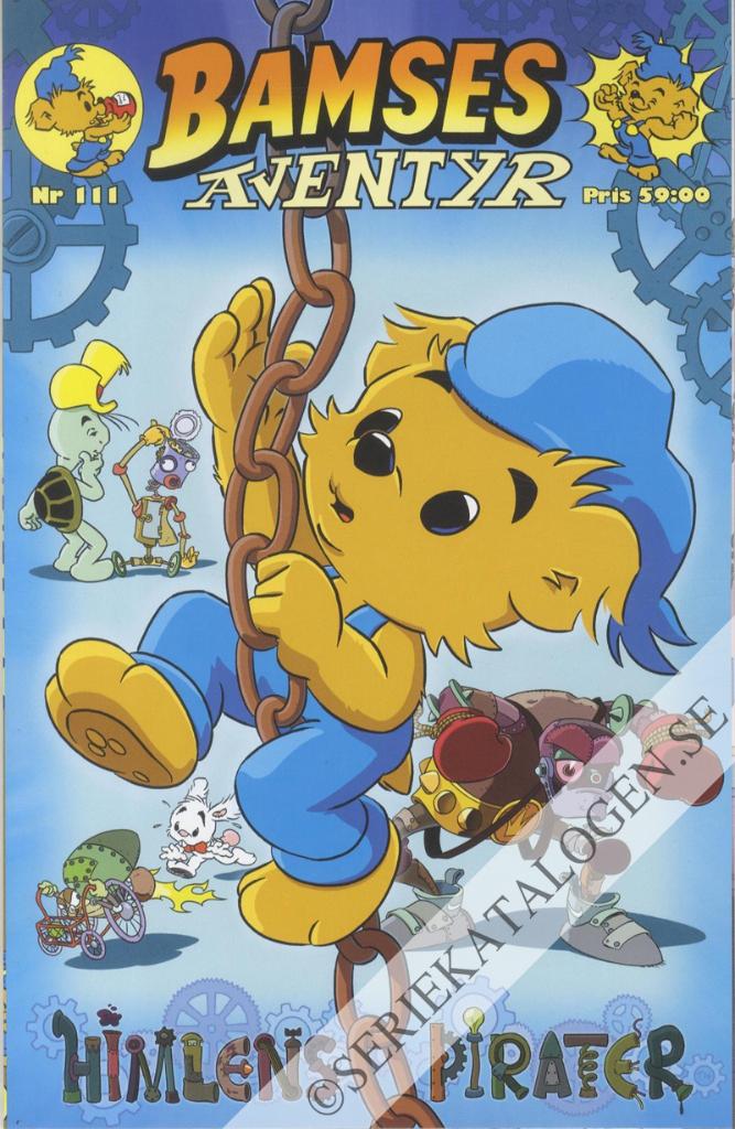 Framsida på Bamses äventyr Himlens pirater (2024)