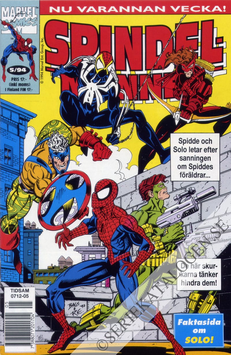 Framsida på Spindelmannen #5 (1994)