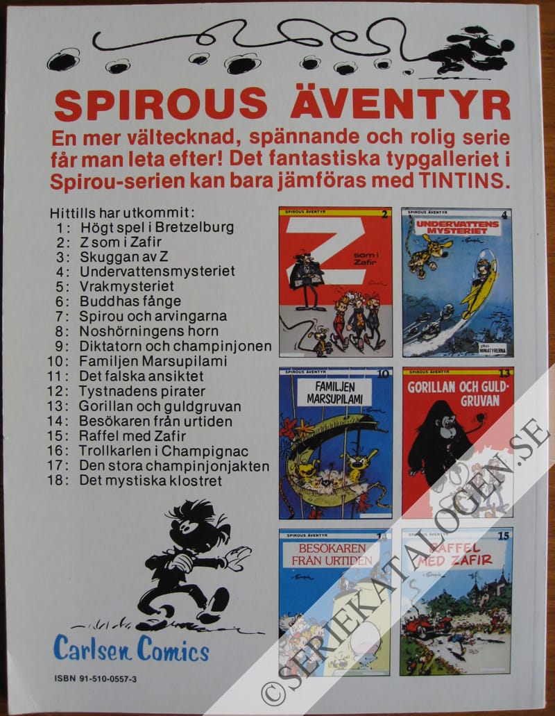 Baksida på Högt spel i Bretzelburg (1980)