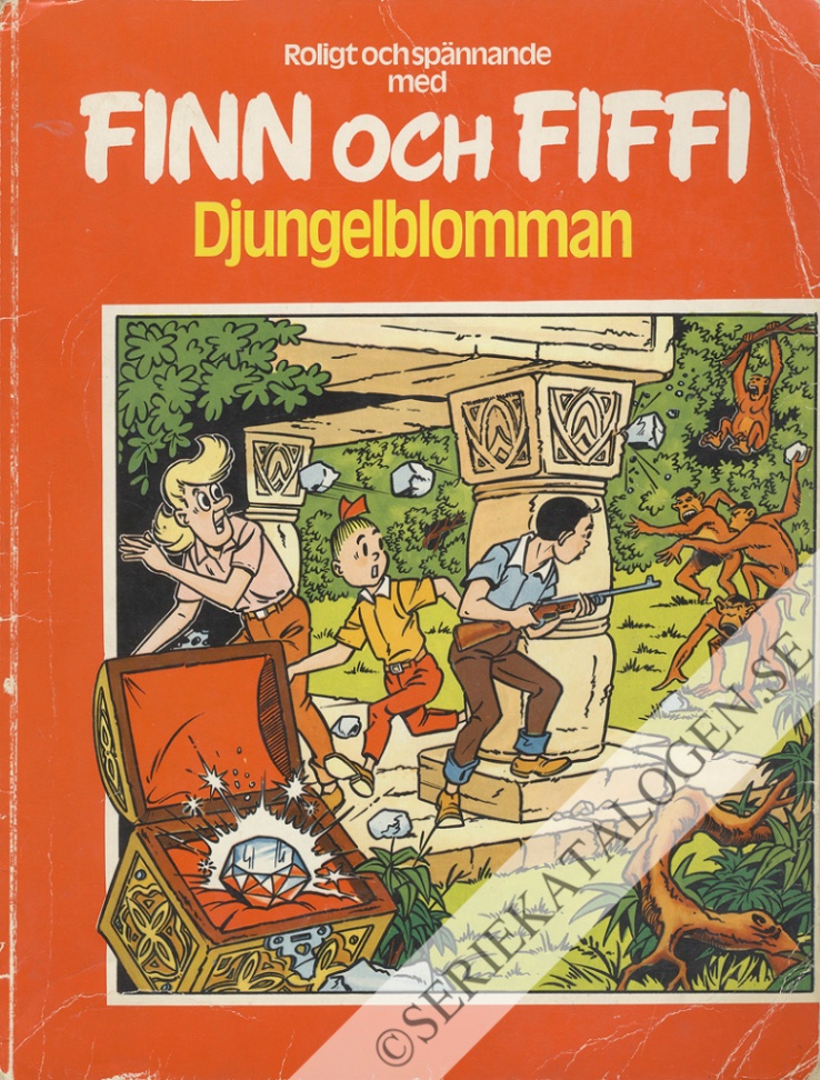Framsida på Finn och Fiffi #7 - Djungelblomman (1979)