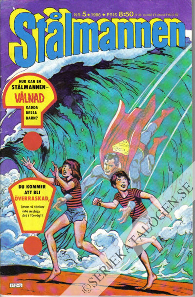 Framsida på Stålmannen #5 (1986)