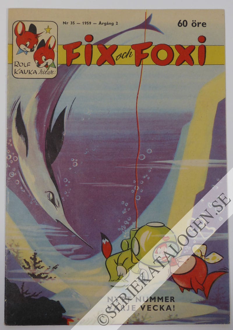 Framsida på Fix och Foxi #35 (1959)