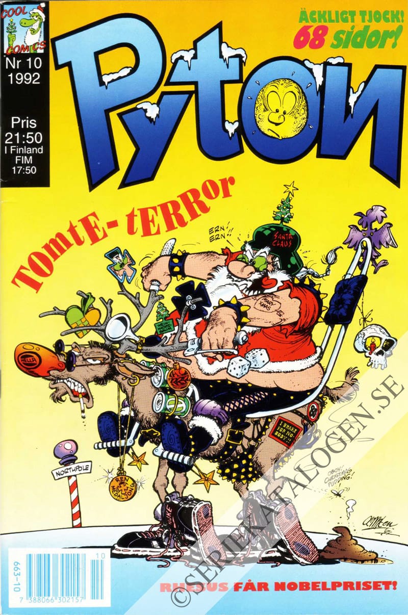 Framsida på Pyton #10 (1992)
