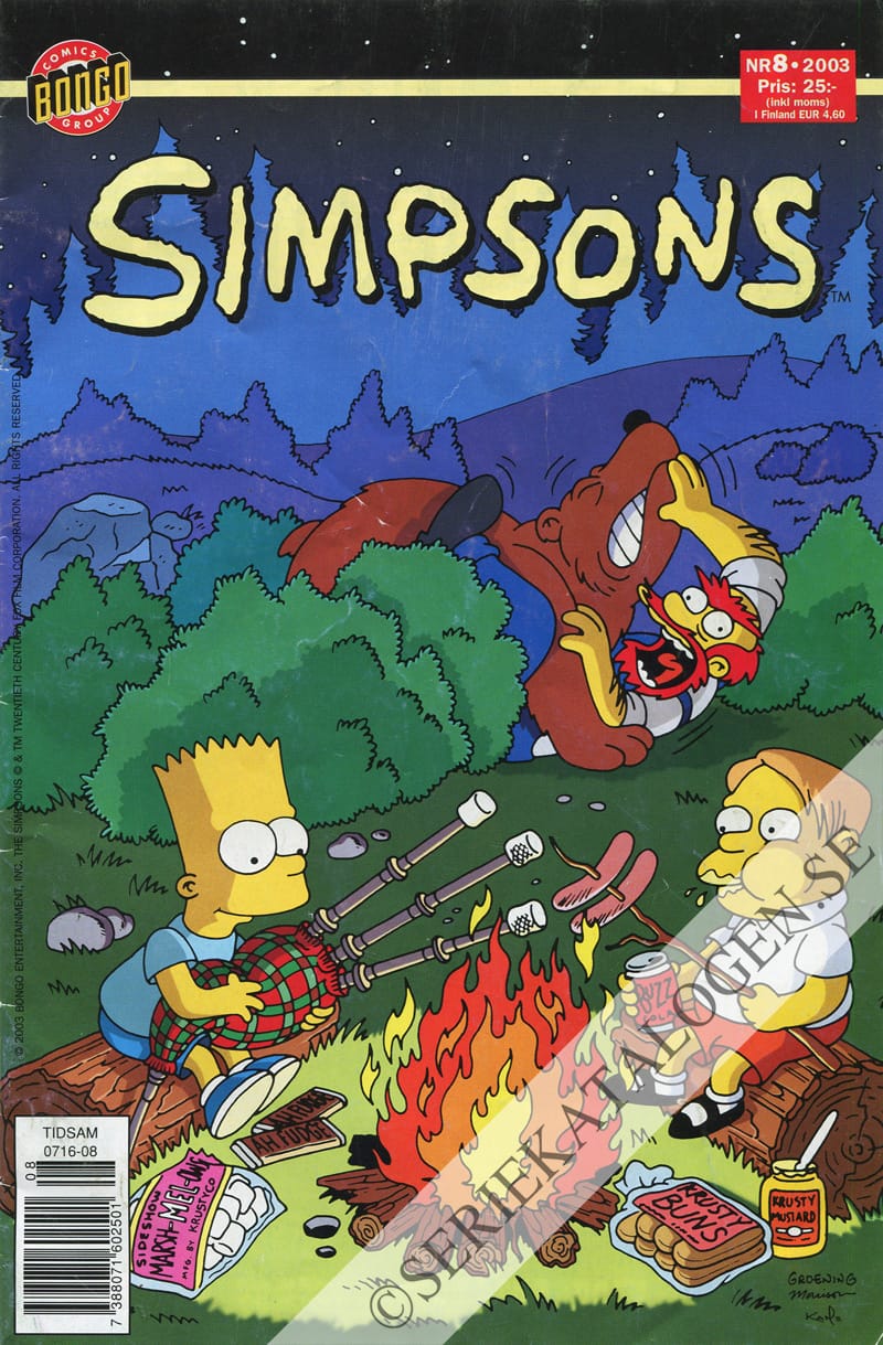 Framsida på Simpsons #8 (2003)