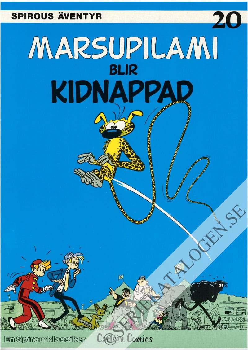 Framsida på Marsupilami blir kidnappad (1988)