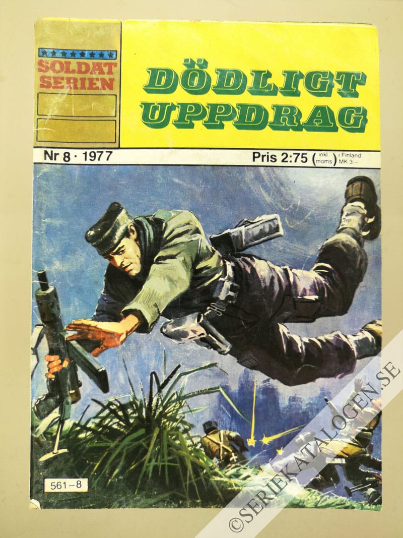 Framsida på Soldatserien #8 - Dödligt uppdrag (1977)