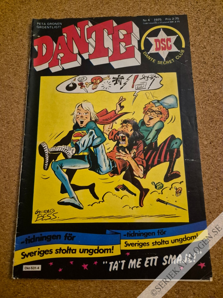 Framsida på Dante #4 (1975)