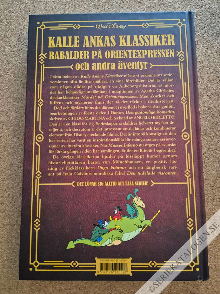 Baksida på Rabalder på orientexpressen och andra äventyr (2020)