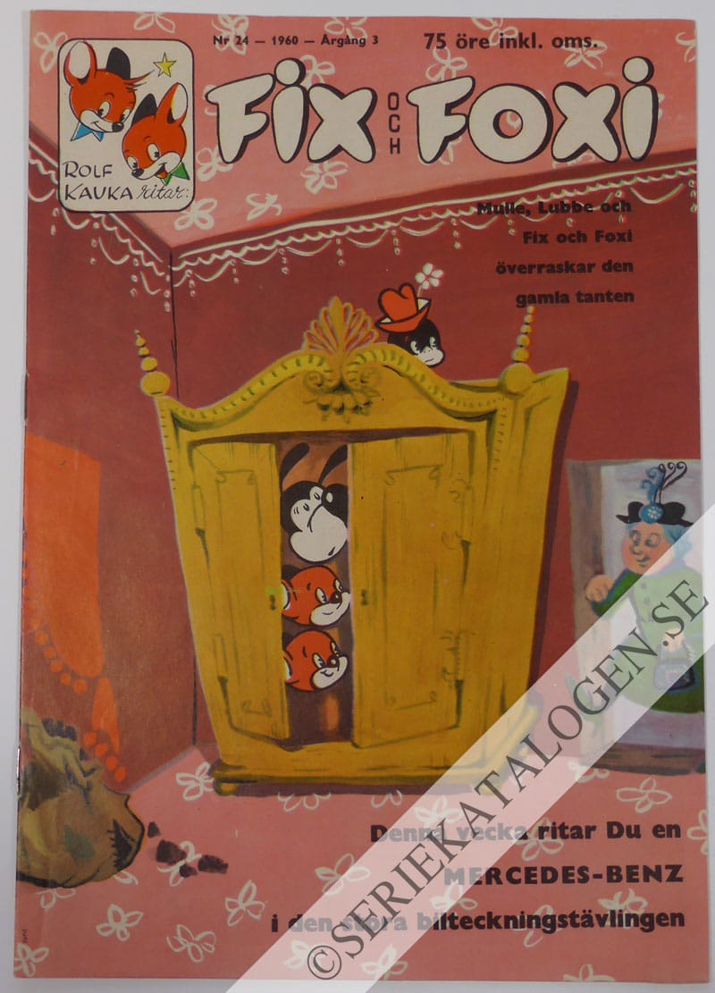 Framsida på Fix och Foxi #24 (1960)