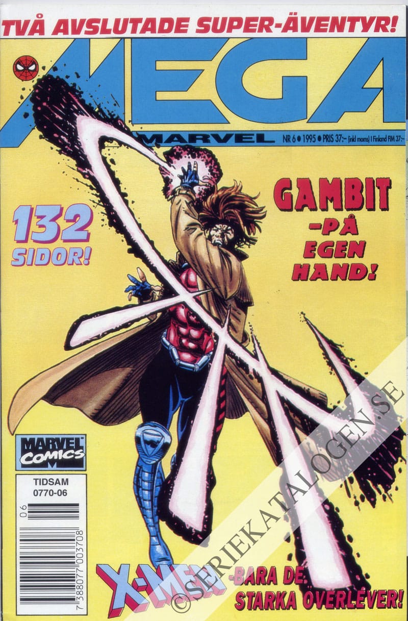 Framsida på Mega Marvel Gambit/X-Men (1995)