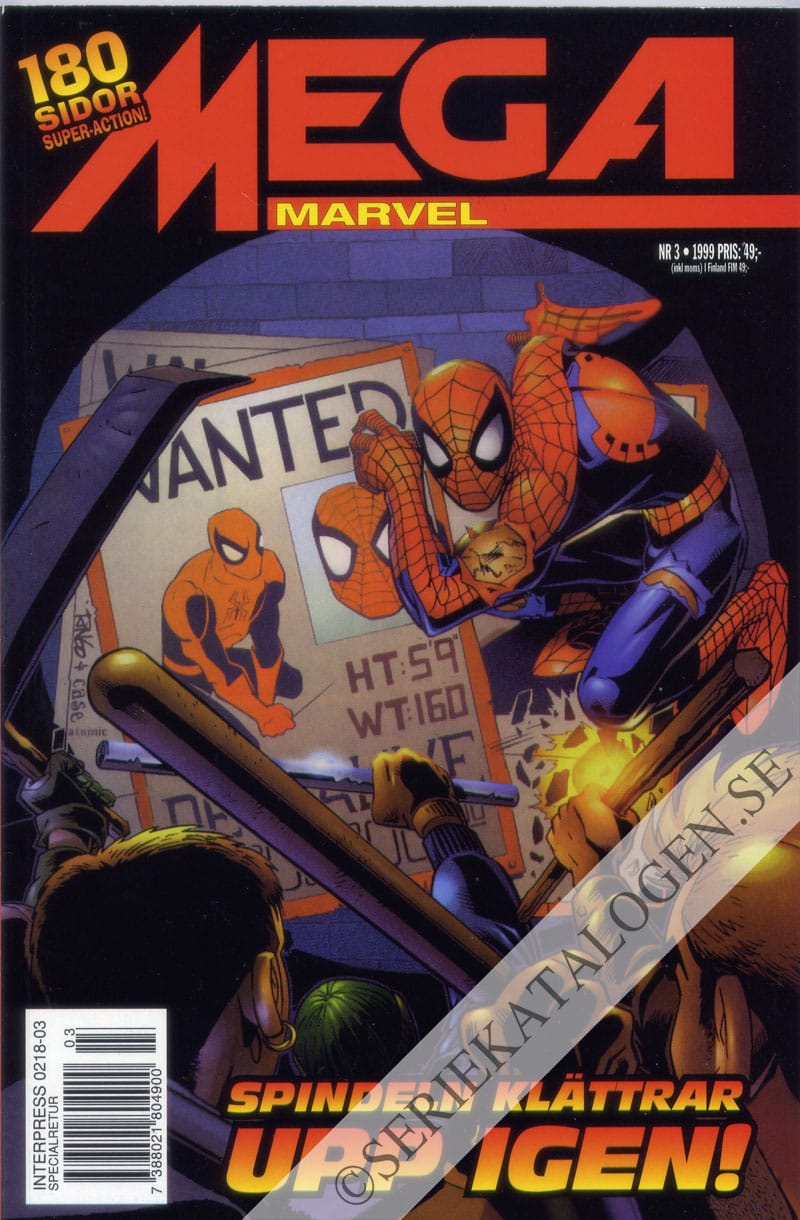 Framsida på Mega Marvel Spider-Man (1999)