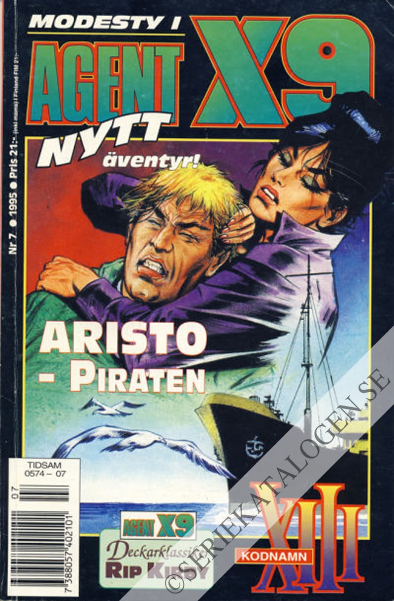 Framsida på Agent X9 #7 (1995)