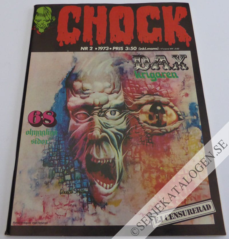 Framsida på Chock Dax - krigaren (1973)