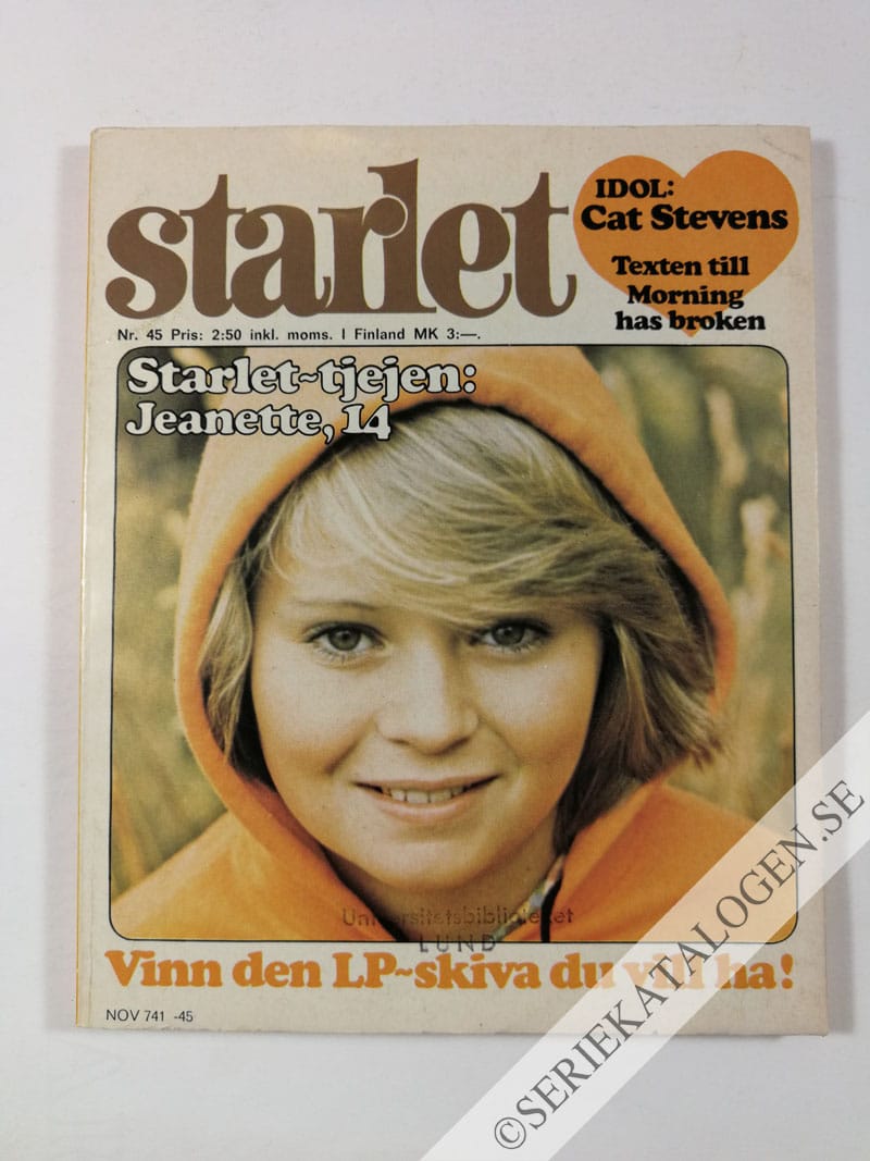 Framsida på Starlet #45 (1975)