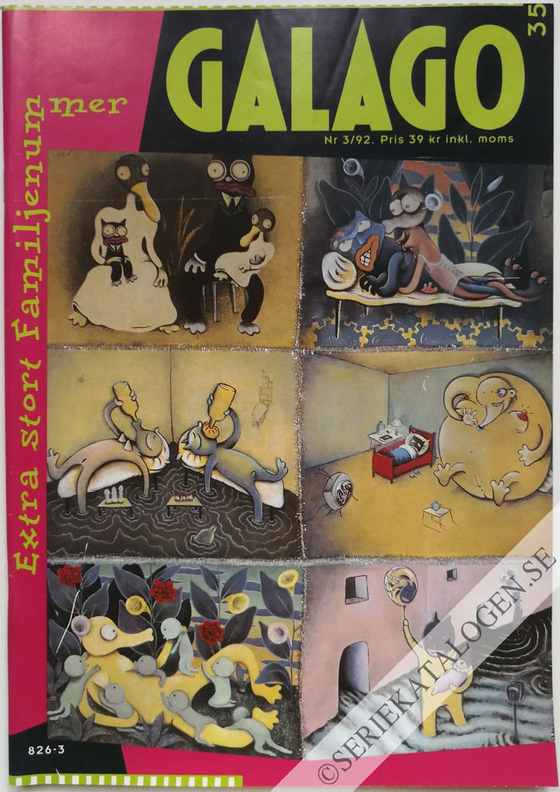 Framsida på Galago #3 (1992)