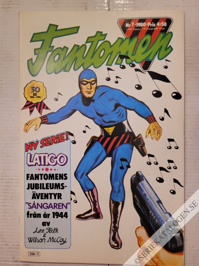 Framsida på Fantomen #7 (1980)