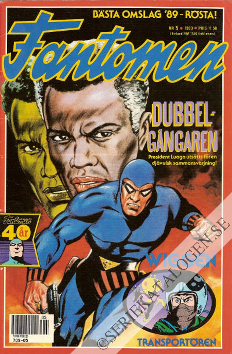 Framsida på Fantomen #5 (1990)