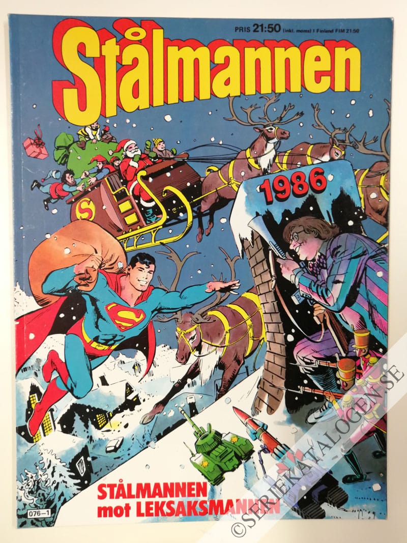 Framsida på Stålmannen Stålmannen mot Leksaksmannen (1986)