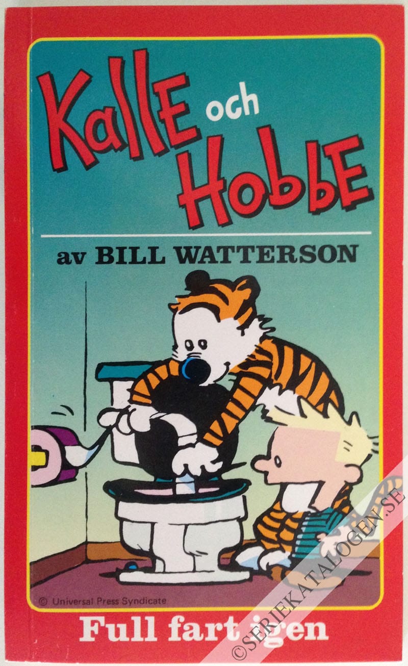 Framsida på Kalle och Hobbe Full fart igen (1989)