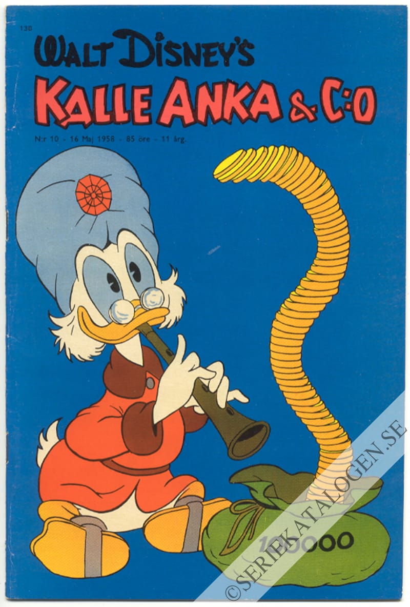 Framsida på Kalle Anka & C:o #10 (1958)