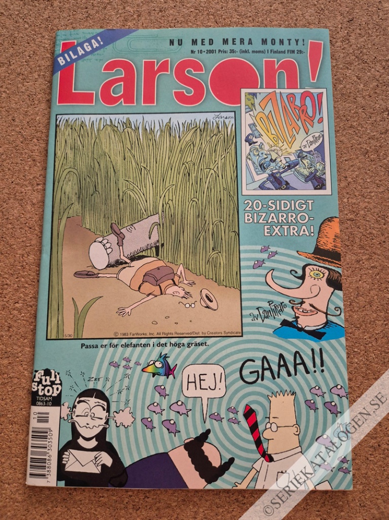 Framsida på Larson! #10 (2001)