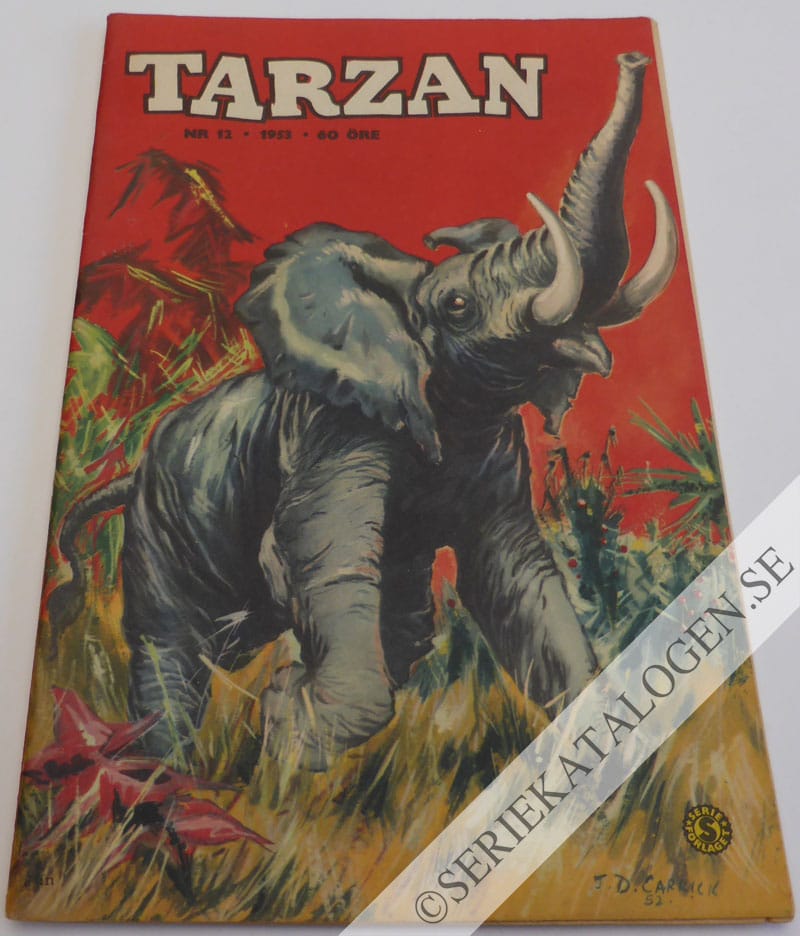 Framsida på Tarzan #12 (1953)