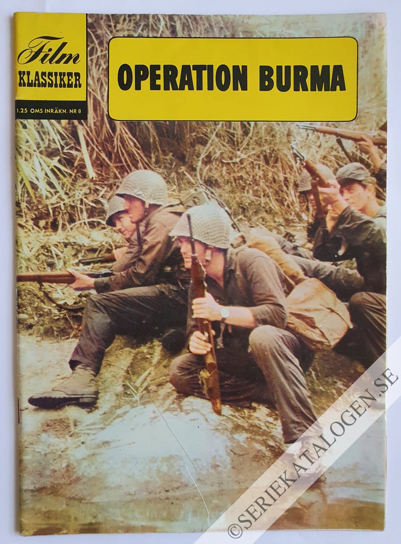 Framsida på Filmklassiker Operation Burma (1962)