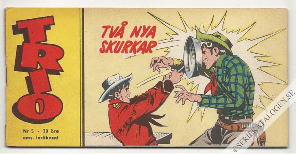 Framsida på Trio Två nya skurkar (1960)