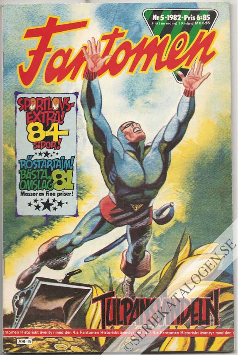 Framsida på Fantomen #5 (1982)