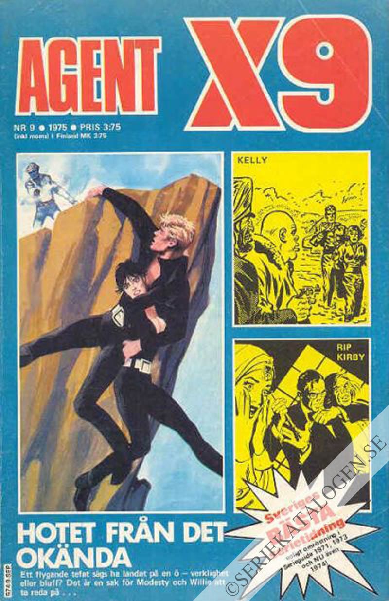 Framsida på Agent X9 #9 (1975)