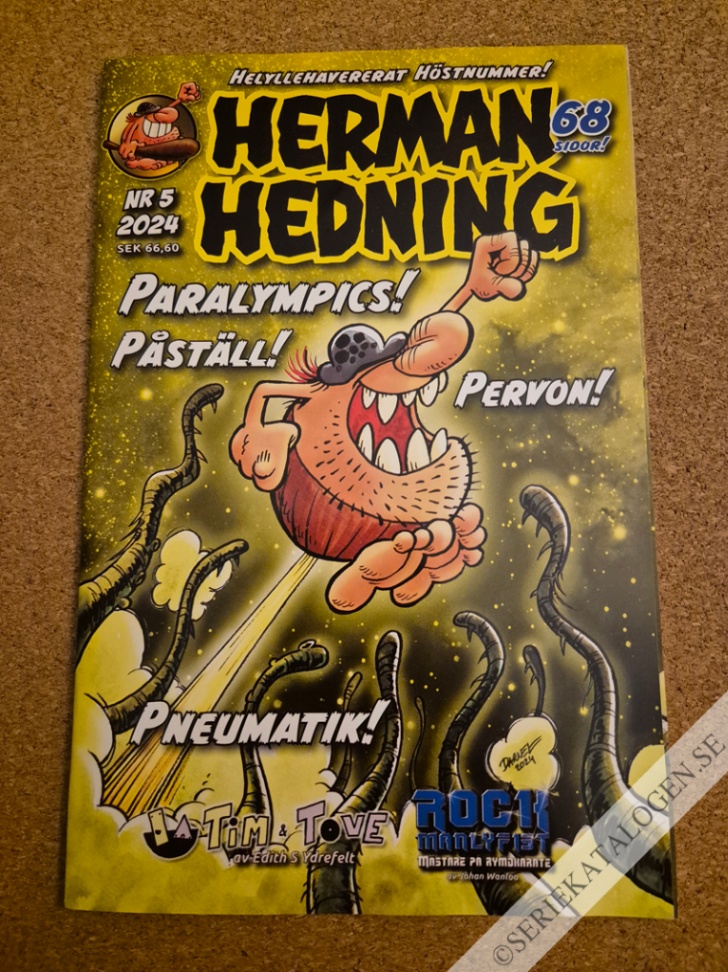 Framsida på Herman Hedning #5 (2024)