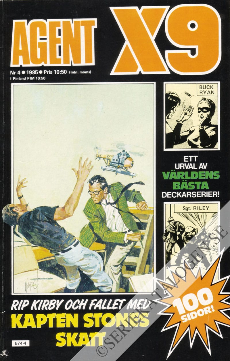 Framsida på Agent X9 #4 (1985)