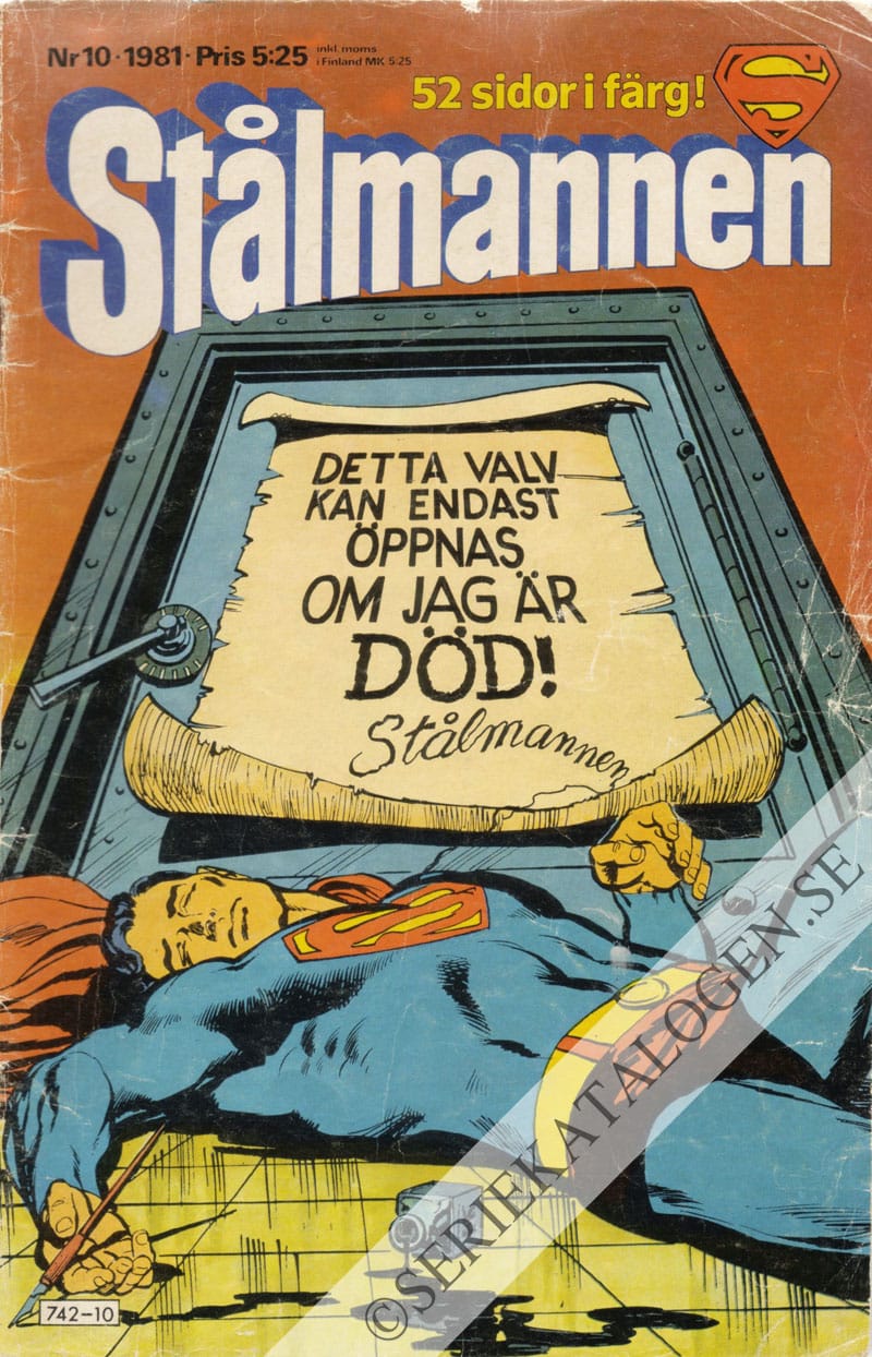 Framsida på Stålmannen #10 (1981)