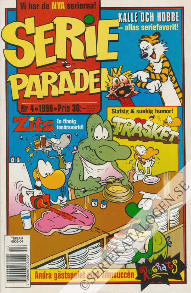 Framsida på Serie-paraden #4 (1999)