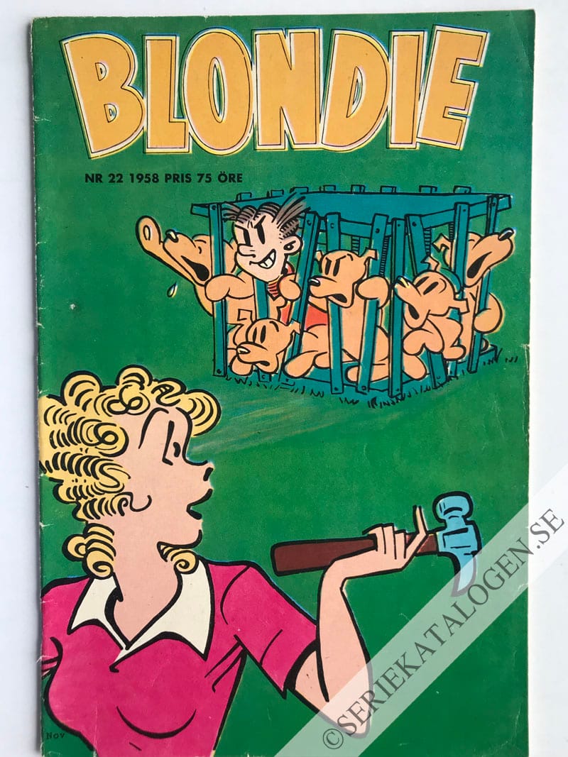 Framsida på Blondie #22 (1958)